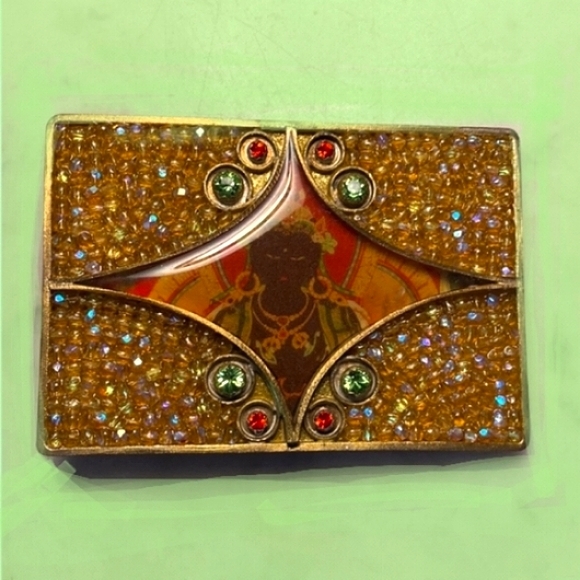 ? Virgins Saints & Angels Indus Embellished Belt Buckle + Pouch NEW main image 11